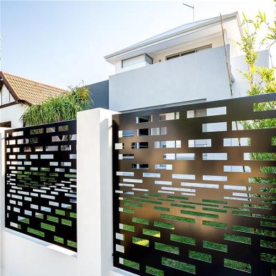 China Easily Assembled Privacy Fencing Decoration Aluminum Garden Fence in Different Patterns and Custom Sizes and Colors for sale