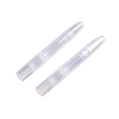 China Cosmetics Round Plastic Container Empty Tube For Nail Polish Packaging Containers for sale