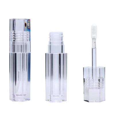 China Luxury Cosmetic Wholesale Transparent Colored Empty Lip Gloss Tubes With Private Label for sale