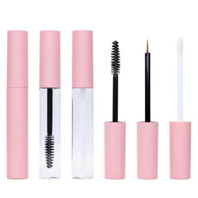 China OEM / ODM Cosmetic Pink Round Empty Mascara Tube For Cosmetic With Private Label for sale