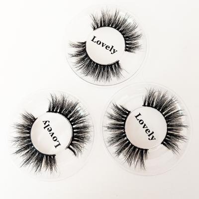 China Full Strip Fake Mink Lashes Vendor 3D Mink Eyelashes With Custom Box Wholesale Durable Vegan Strip for sale