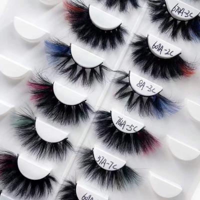 China Durable Chinese Supply Professional Art Eyelashes Color Minks For Cosmetics for sale