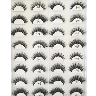 China 3D Soft Natural 5D Mink Fur False Lashes Luxury Private Label Silk Eyelashes With Eyelash Packing Box for sale