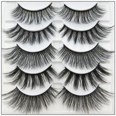 China 5 Pairs Eyelash Natural Soft Warm Regular Style Multi Pack False Eyelashes for sale