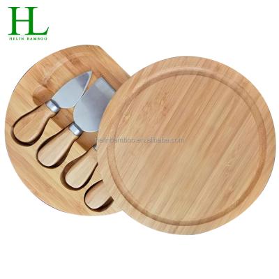 China Viable hot sale bamboo cheese cutting board set with knives for kitchen tool wholesale for sale