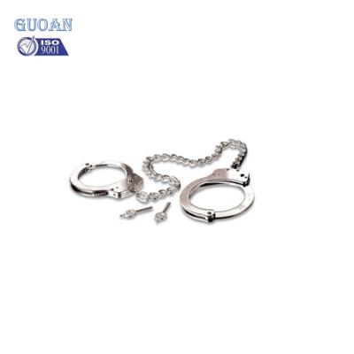 China Strong Portable Carbon Steel Material Classic Style Police Handcuff for sale