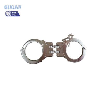 China Strong nij carbon steel standard handcuffs with nickel plated for sale