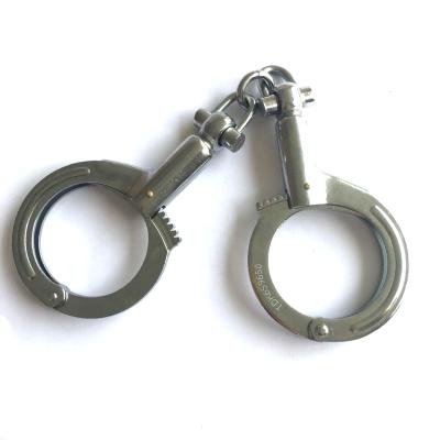 China Large Size Strong Nij Standard Police Standard Stainless Steel Handcuffs for sale