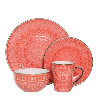 China Disposable Luxury Home Dinnerware Salad Pad Printing Dinner Set Chinese Wedding Dishes Custom Porcelain Porcelain Ceramic Dinnerware Sets Dinnerware for sale