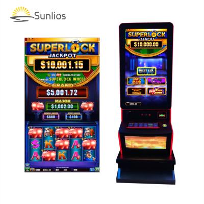 China Metal + Acrylic / Customize Arcade Coin Operated Slot Machine New Game Board Jackpot Premium Arcade Slot Machine for sale