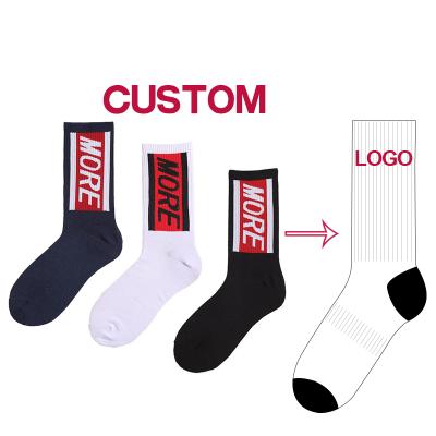 China XY-002 Sporty Design Your Own Custom Crew Socks Mens Custom Logo Custom Socks Men for sale