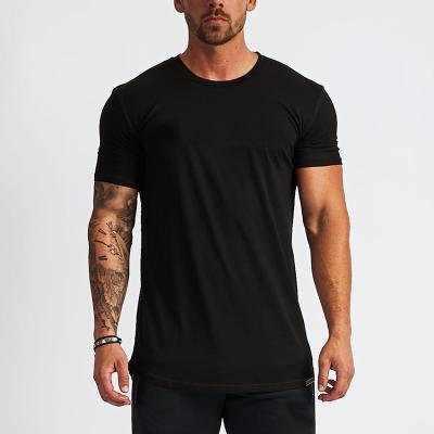 China Anti-Wrinkle Gym Fitness Custom Print Plain Compressed Quick Dry T-Shirt For Men for sale