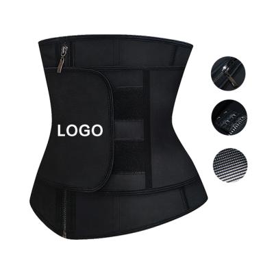 China Latex Adjustable Waist Trainer Women Waist Trainer Weight Loss Belt Shaper Latex Slimming Vestaist Trainer for sale