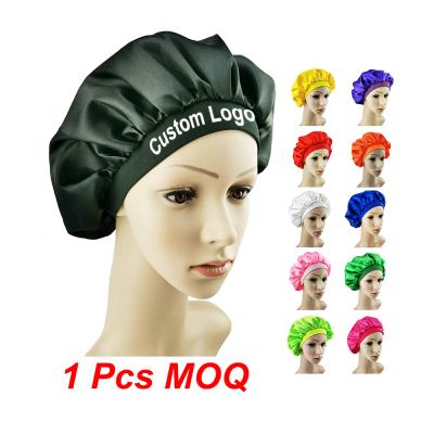 China Custom Logo Single Layer Designer Satin Cowls Free Sample Soft Smooth Feeling Silk Satin Hoods Private Label for sale