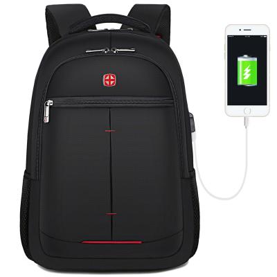 China With China Manufacturer Simple Student Travel USB Fashion Day Book Anti Theft Backpack With Usb Charger for sale