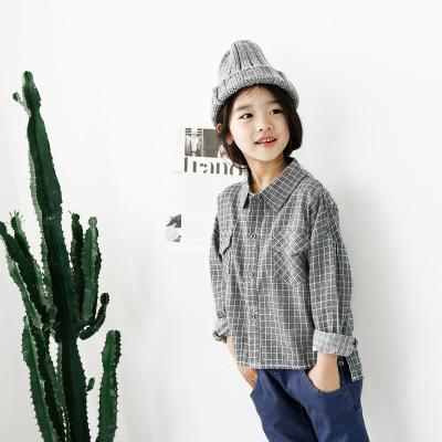 China Wholesale Kid Boy Girl Cotton Blouse Plaid Shirts Kids Anti-Pilling Equipments Casual Clothes Long Sleeves Toddler Gingham Shirts for sale