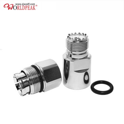 China RF UHF Connector RF Coaxial UHF Jack Female Connector For 1/2 Cable for sale