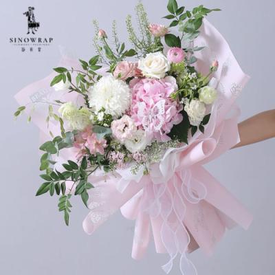 China Waterproof SINOWRAP Florist Supplies Wholesale Waterproof Flower Bouquet Packaging Wrapping Paper for sale