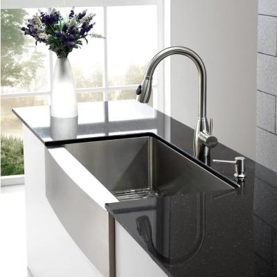 China Without Faucet Hot Sale Stainless Steel Apron Front Single Bowl House Kitchen Sink Handmade Basin SUS304 for sale