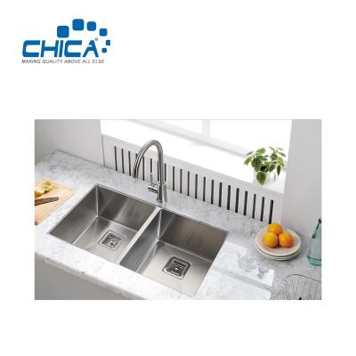 China Without Faucet Kitchen Sinks Undermount Kitchen Sinks Stainless Steel Handmade Kitchen Sinks for sale