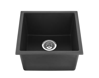 China Without Faucet Single Bowl Sink Granite 9-Inch Deep Service Kitchen Sink for sale