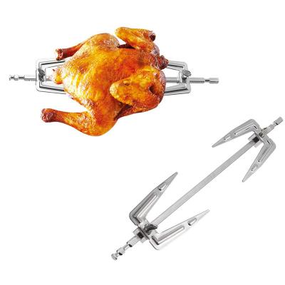 China Durable Stainless Steel Air Fryer Accessories Spare Parts Roast Chicken Fork Fish Meat Grilling Air Fryer Fork for sale