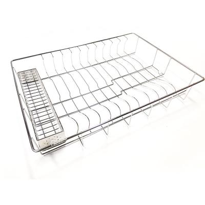 China High Quality Viable Under Cooktop Metal Storage Rack Rustproof Stainless Steel Dish Drainer Rack for sale