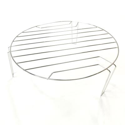 China Sustainable 304 Stainless Steel Bakery Multifunctional Circular Wire Steamer Baking Cooling Rack for sale