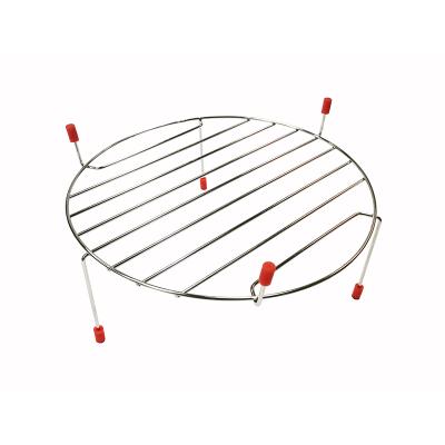 China Sustainable Double Layer Chicken Leg Pizza Basket SS Microwave Oven Grill Rack for sale