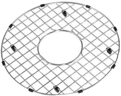 China Sustainable Undermount Round Stainless Steel Kitchen Sink Grid Rack With Rubber Feet for sale