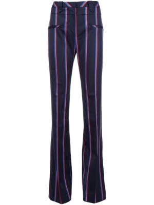 China OEM Service Striped Print Womens High Waisted Pants Slim Fit Customized Size for sale