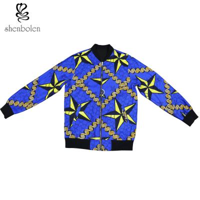 China Unisex African Traditional Mandarin collarAfrican Print Tops Clothing Designs Two Side Wearing for sale