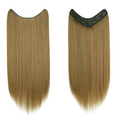 China New Simulation Silky Straight V U Clip One Piece Long Silky Straight Hair Piece Wig Wave Hair Piece Wig for sale