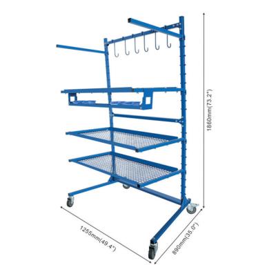 China Fácil de montagem de carro parachoque de pintura Stand ajustável para reparação e pintura à venda