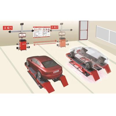 China Sunshine Aligner Equipamento móvel de alinhamento de rodas com tela dupla e ADAS opcional à venda