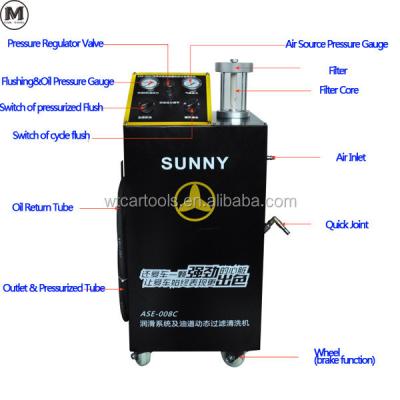 Chine ASE-008 Machine de rinçage des moteurs métalliques 65L pour le nettoyage du système de lubrification du moteur à vendre