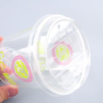 China 100% Biodegradable Recycle Eco Friendly Printed Plastic PP Cup Container Yogurt Cup For Ice Cream for sale