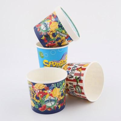 China Recyclable brand new glass paper cup for ice cream with low price for sale