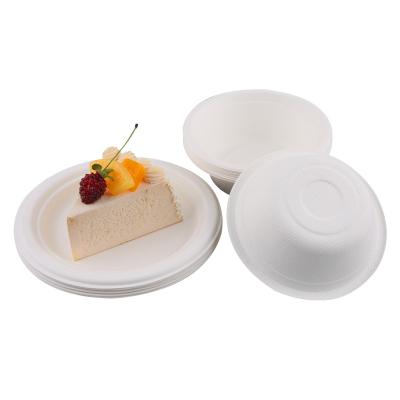 China 100% Compostable Biodegradable Disposable Paper Plates Bulk Bamboo Dishes, Large Eco-Friendly, Biodegradable, Vigorous Dinner Dishes for sale