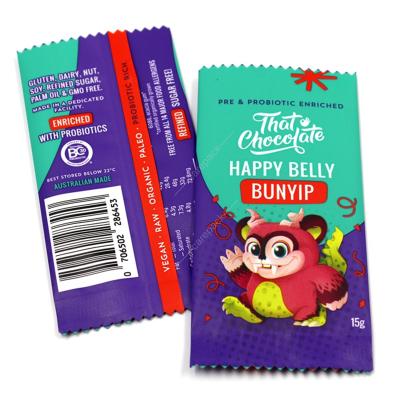 China Protein Bar Wrapper Candy Chocolate Energy Protein Bar Wrapper Heat Seal Wrapper for sale