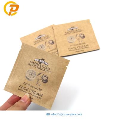 China High Quality Printed Moisture Proof Heat Sealable Kraft Paper Pouch Moisture Proof Flat Bag for sale