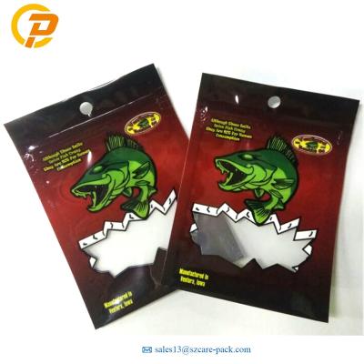 China Wholesale Plastic Laminated Fish Hook Packaging Moisture Proof Bag Customized Fishing Lure Packaging for sale