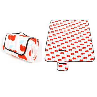 China 200X200 Pocket Picnic Blanket Small Foldable Waterproof Picnic Mat With Waterproof Backing for sale