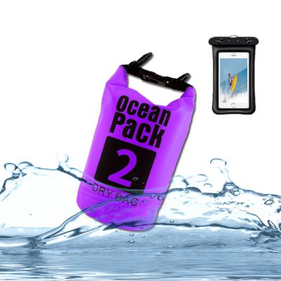 China Outdoor Swimming Camping Hiking Outdoor Float Travel Printing Carrying Dry Bag For Phone With Swimming Rise for sale