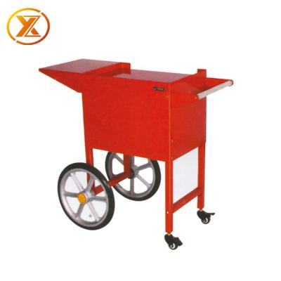 China POP6C Commercial Catering Snack Cart Commercial Popcorn Machine Manual Trolley for sale