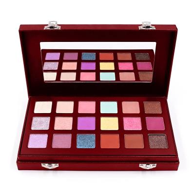 China ODM OEM Packaging Box Waterproof Professional Custom Matte 18 Colors Eyeshadow Palette for sale