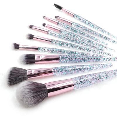 China Angular Blush Wholesale Beautydom Msds/Gmp/OEM Shenzhen Makeup Brush Set Gmpc Private Label Synthetic Hair 10Pcs Cosmetics Make Up Brushes for sale