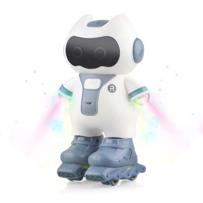 China Toy Clearance Electric Dancing Robot 360 Degree Rotating Intelligent Multifunctional Battery Operated Kids Electric Toys With Lights Music Doll for sale