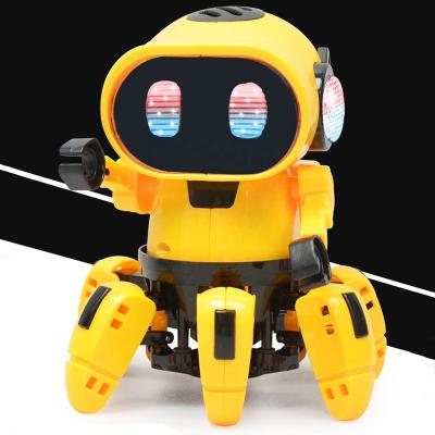 China Infrared Sensor STEM Battery Operated Toy Interactive AI Able Robot Learning Toys Include Assembly Parts for sale