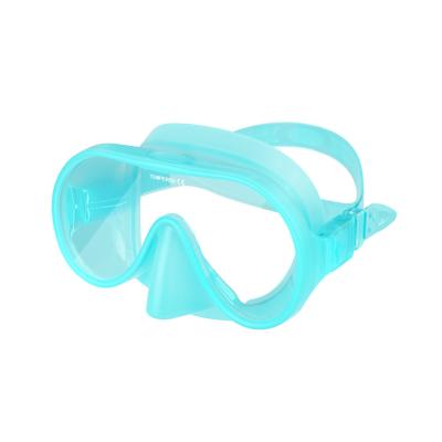 China Customized Adult Snorkel Mask Single Lens Scuba Diving Mask Eco Friendly for sale